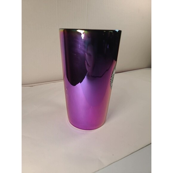 Starbucks Coffee Mug 16oz Rainbow Holographic Iridescent Oil Slick 2022 Holiday - Picture 4 of 8